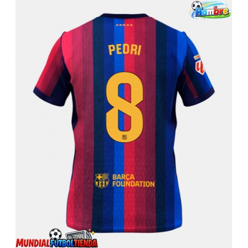 Camiseta Barcelona Pedri Gonzalez #8 Primera Equipación Replica 2026-27 mangas cortas
